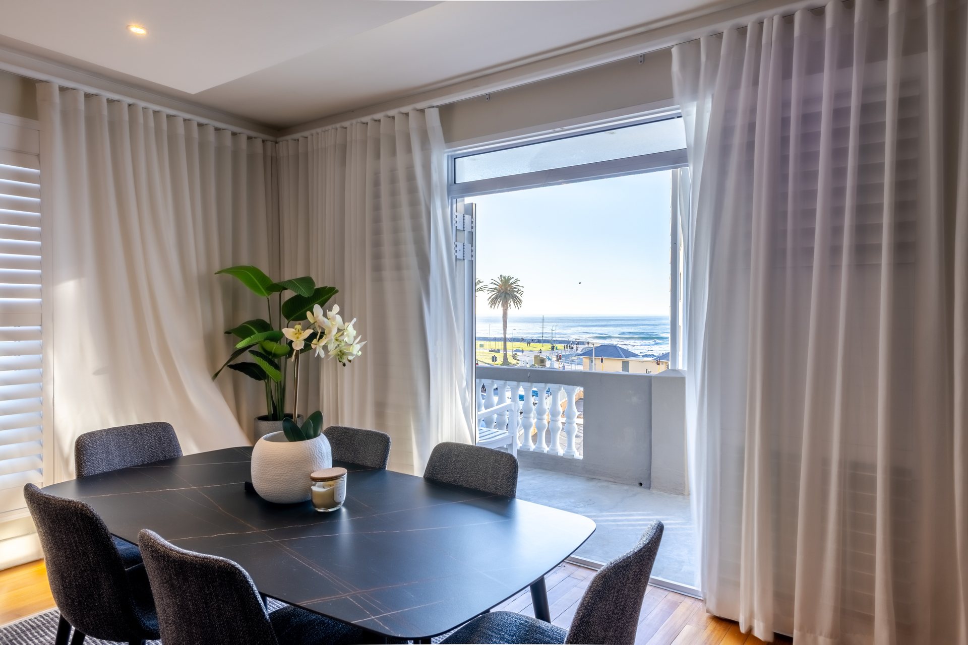 Sea Point residence interior with sea view